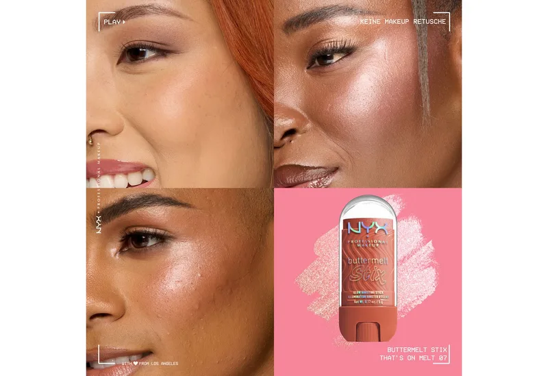 Buttermelt Stix Glow Boosting Stick Highlighter by NYX Professional Makeup in Pink, 5 g – product photo 3 of 4