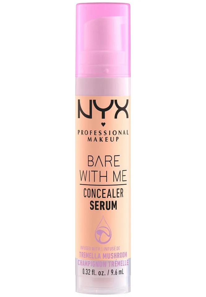 Concealer BARE WITH ME CONALER SERUM, mittlere Deckkraft, kaschiert, rote oder entzündete Hautstellen von NYX Professional Makeup in Beige – Produktfoto 1 von 4