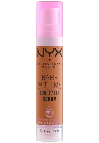 Concealer BARE WITH ME CONALER SERUM, mittlere Deckkraft, kaschiert, rote oder entzündete Hautstellen by NYX Professional Makeup in Brown – product photo 1 of 4