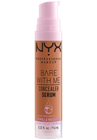 Concealer BARE WITH ME CONALER SERUM, mittlere Deckkraft, kaschiert, rote oder entzündete Hautstellen by NYX Professional Makeup in Brown – product photo 3 of 4