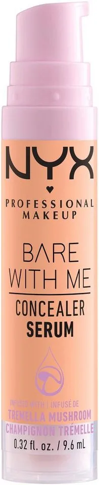 Concealer BARE WITH ME CONALER SERUM, mittlere Deckkraft, kaschiert, rote oder entzündete Hautstellen van NYX Professional Makeup in Beige – productfoto 3 van 4