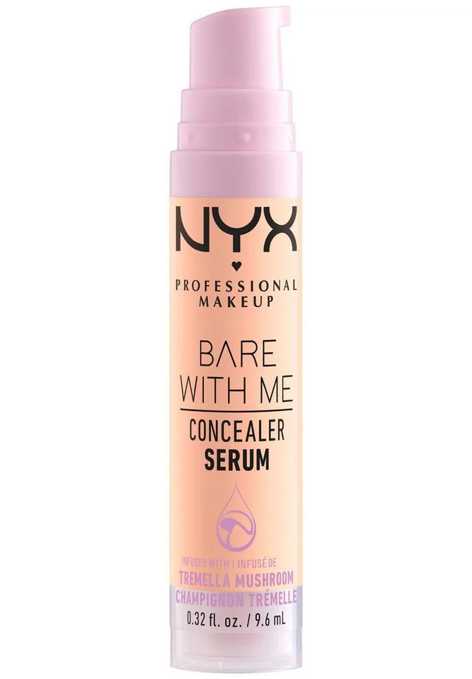 Concealer BARE WITH ME CONALER SERUM, mittlere Deckkraft, kaschiert, rote oder entzündete Hautstellen von NYX Professional Makeup in Beige – Produktfoto 3 von 4