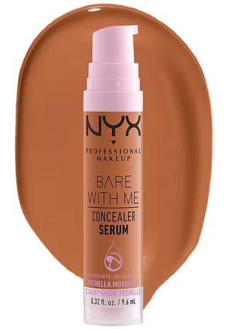 Concealer BARE WITH ME CONALER SERUM, mittlere Deckkraft, kaschiert, rote oder entzündete Hautstellen by NYX Professional Makeup in Brown – product photo 2 of 4