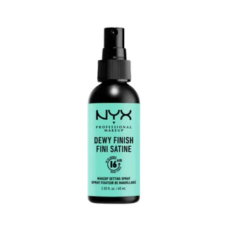 Dewy Finish Fixing Spray de NYX Professional Makeup en Blanc, 60 ml – photo du produit 2 sur 2