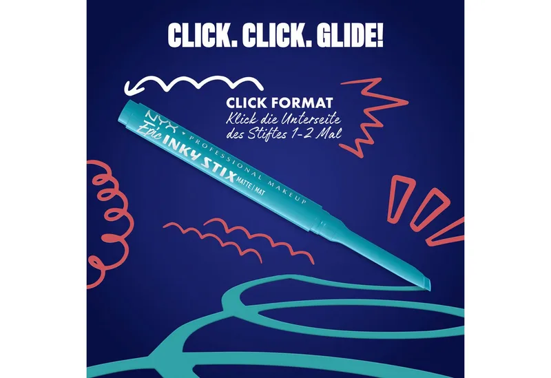 Epic Inky Stix Cream Gel-Eyeliner Waterproof Eyeliner de NYX Professional Makeup en Gris, 0.1 g – photo du produit 2 sur 4