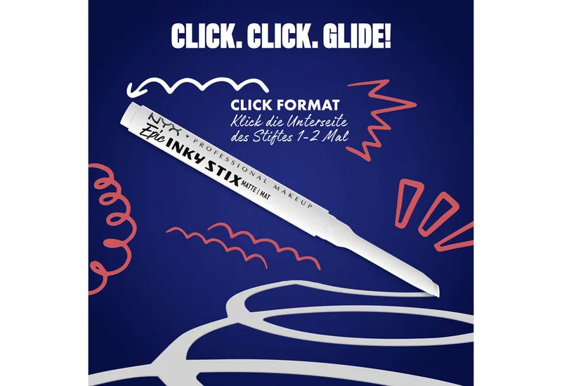 Epic Inky Stix Cream Gel-Eyeliner Waterproof Eyeliner fra NYX Professional Makeup i Hvid, 0.1 g – produktbillede 2 af 4
