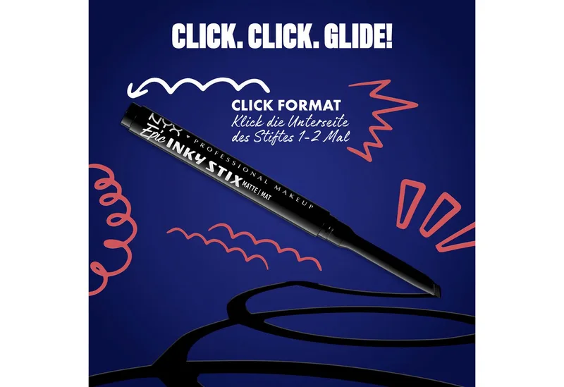 Epic Inky Stix Cream Gel-Eyeliner Waterproof Eyeliner de NYX Professional Makeup en Noir, 0.1 g – photo du produit 2 sur 4