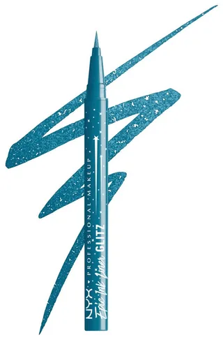 Eyeliner EPIC INK LINER, mit auffälliger Pigmentierung von NYX Professional Makeup in Blau – Produktfoto 4 von 5