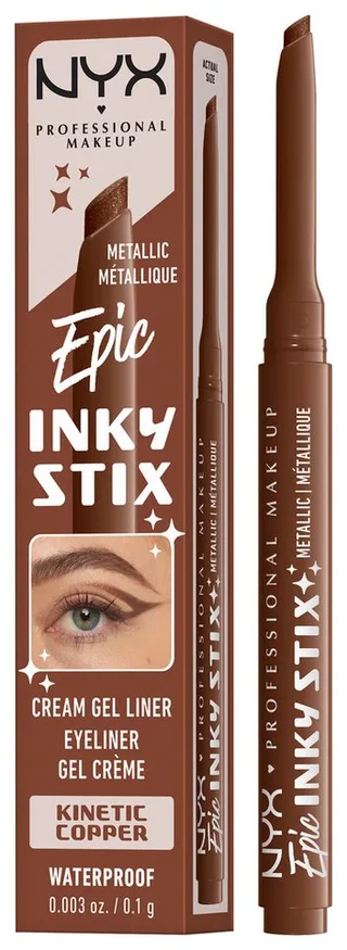 Eyeliner EPIC INKY STIX CREAM GEL EYELINER, ideal für definierte Lidstriche und vielfältige, ausdrucksstarke Looks von NYX Professional Makeup in Gold – Produktfoto 1 von 4