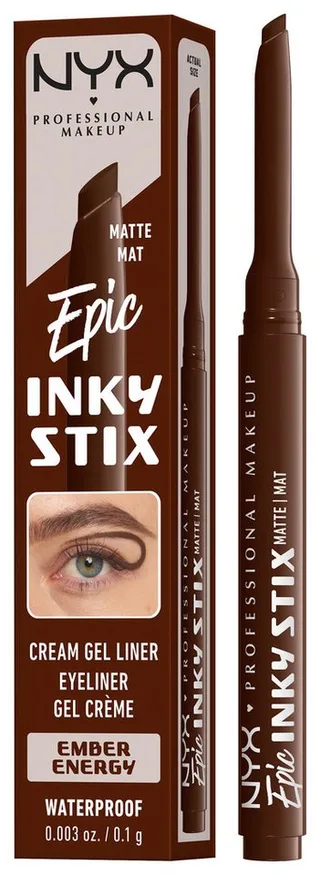 Eyeliner EPIC INKY STIX CREAM GEL EYELINER, ideal für definierte Lidstriche und vielfältige, ausdrucksstarke Looks by NYX Professional Makeup in Brown – product photo 1 of 4