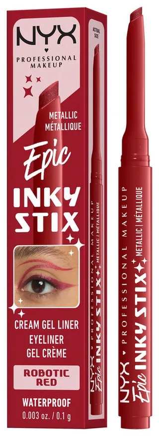Eyeliner EPIC INKY STIX CREAM GEL EYELINER, ideal für definierte Lidstriche und vielfältige, ausdrucksstarke Looks de NYX Professional Makeup en Rouge – photo du produit 1 sur 4