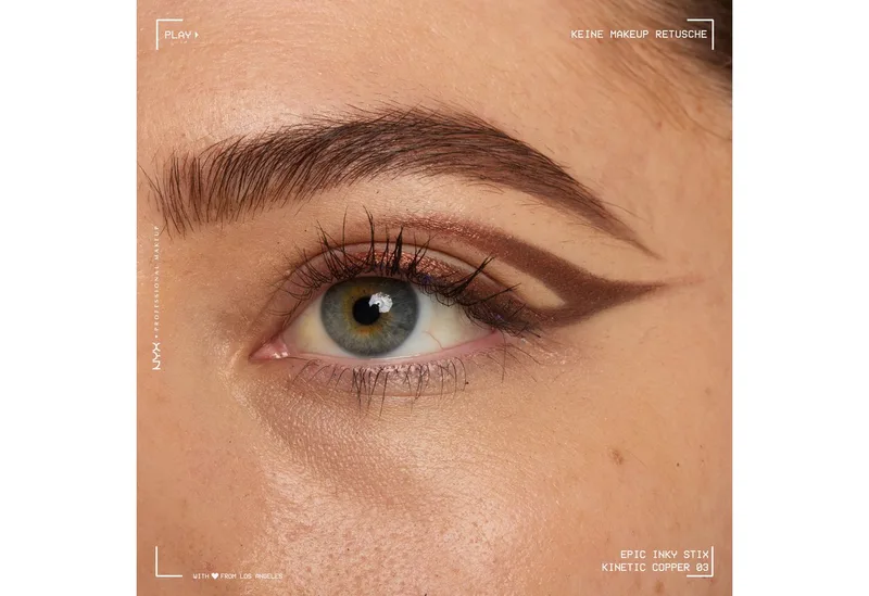 Eyeliner EPIC INKY STIX CREAM GEL EYELINER, ideal für definierte Lidstriche und vielfältige, ausdrucksstarke Looks von NYX Professional Makeup in Gold – Produktfoto 4 von 4