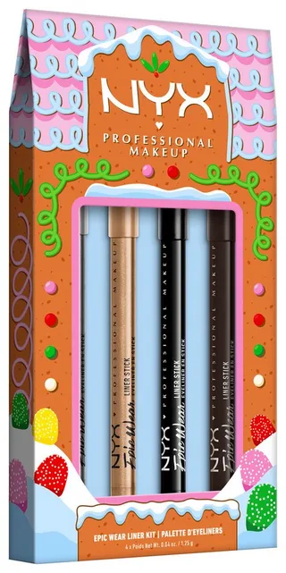 Eyeliner Epic Wear Liner Stick Kit, 4-tlg. von NYX Professional Makeup in Mehrfarbig – Produktfoto 2 von 5