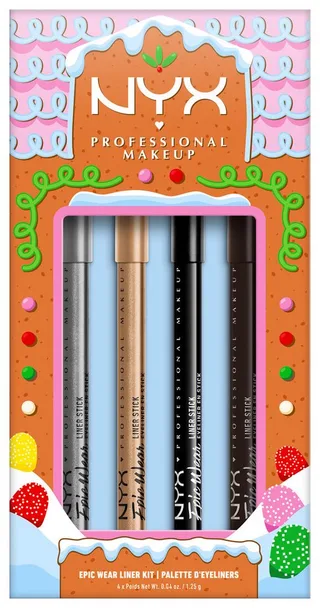 Eyeliner Epic Wear Liner Stick Kit, 4-tlg. von NYX Professional Makeup in Mehrfarbig – Produktfoto 1 von 5