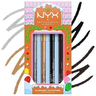 Eyeliner Epic Wear Liner Stick Kit, 4-tlg. von NYX Professional Makeup in Mehrfarbig – Produktfoto 4 von 5