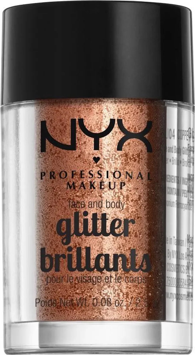 FACE & BODY GLITTER - COPPER by NYX Professional Makeup in Copper – product photo