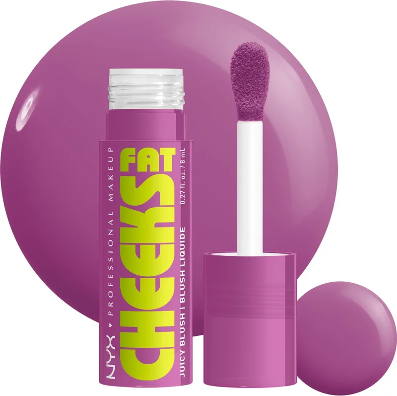 Fat Cheeks Blush - Vloeibare Formule - Blijft tot 12 uur lang zitten - 8ml de NYX Professional Makeup en Blueberry burst – photo du produit
