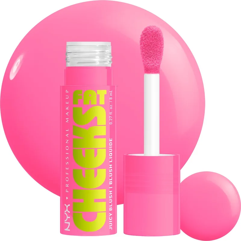 Fat Cheeks Blush - Vloeibare Formule - Blijft tot 12 uur lang zitten - 8ml fra NYX Professional Makeup i Dragon fruit drip – produktbillede