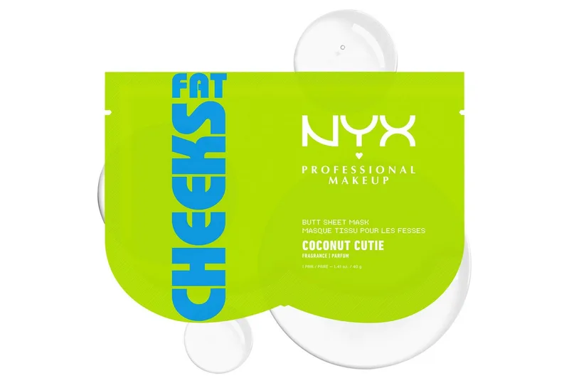 Fat Cheeks Butt Sheet Mask Coconut Cutie Sheet Mask fra NYX Professional Makeup i 40 ml – produktbillede 2 af 5