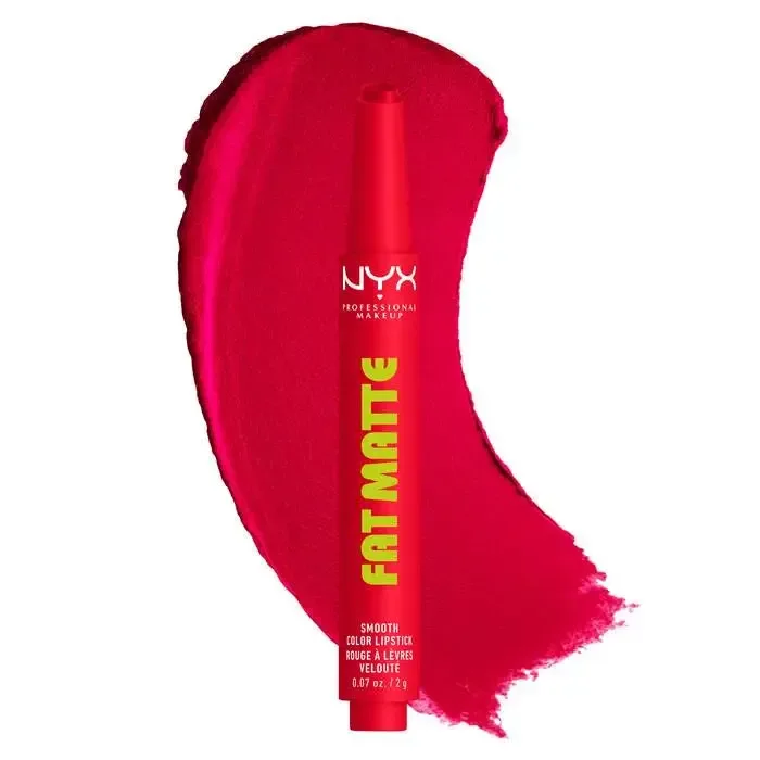 Fat Matte Smooth Color Lipstick Fuzzy Flame fra NYX Professional Makeup – produktbillede
