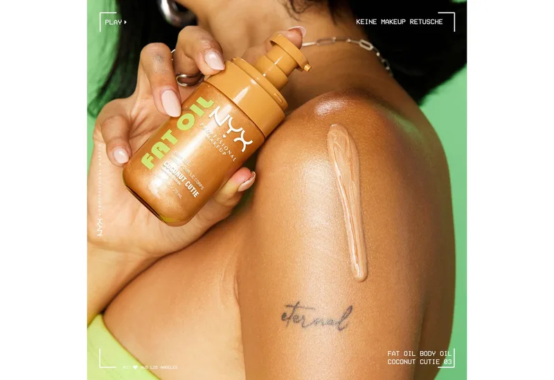 Fat Oil Coconut Cutie Body Oil Lichaamsolie fra NYX Professional Makeup i 20 ml – produktbillede 4 af 5