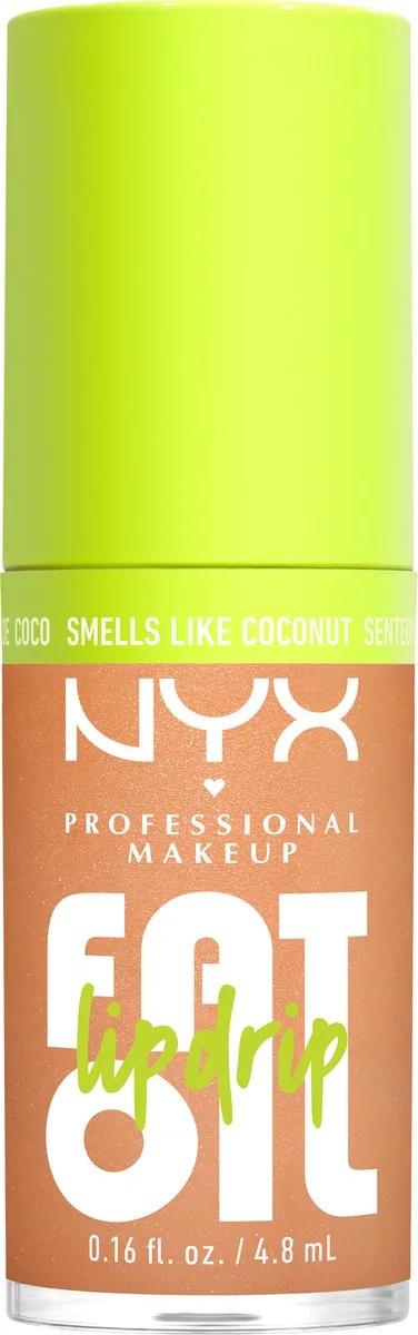 Fat Oil Lip Drip Lipgloss - Hydraterende gloss - Voor een glanzende finish van NYX Professional Makeup in Coconut cutie – productfoto