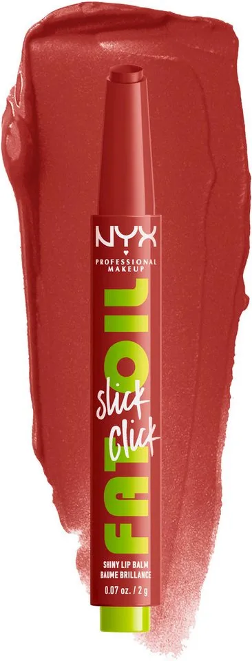 Fat Oil Slick Click - shiny lip balm - going viral (rose) (04) - high shine fra NYX Professional Makeup – produktbillede 1 af 4