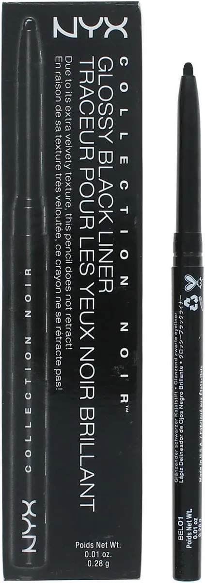 Glossy Eyeliner - BEL01 by NYX Professional Makeup in Black – product photo