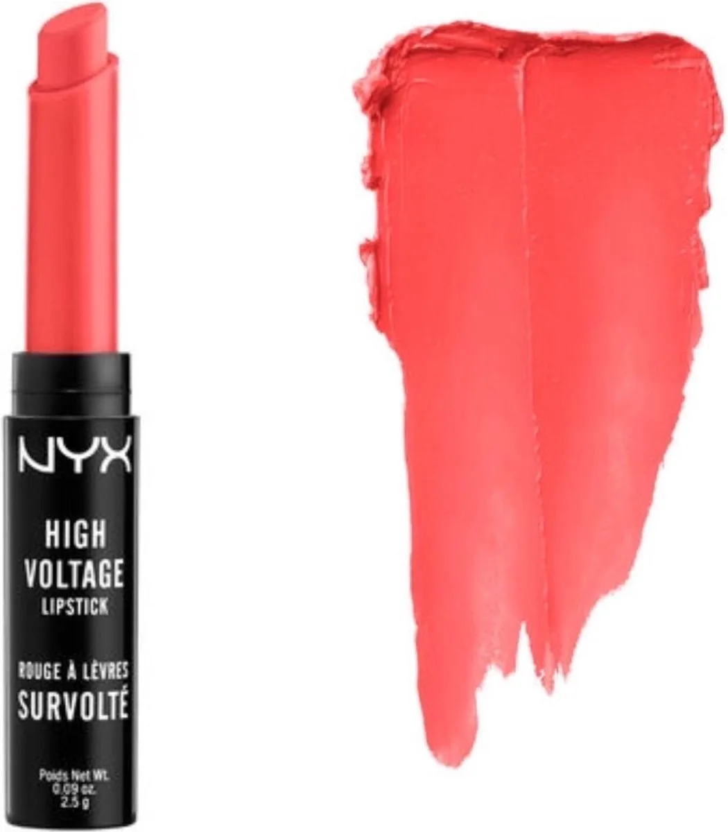 High Voltage Lipstick - 14 Rags To Riches by NYX Professional Makeup in Red – product photo