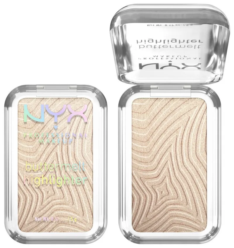 Highlighter BUTTERMELT HIGHLIGHTER, zaubert einen multidimensionalen Glow in das Gesicht by NYX Professional Makeup in Gold – product photo 3 of 5