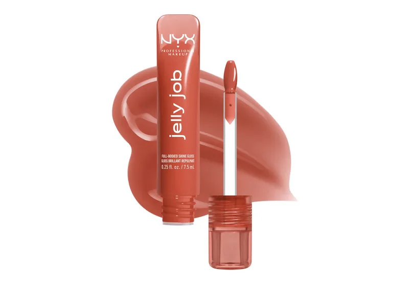 Jelly Job Peptide Infused Jelly Gloss Lipgloss van NYX Professional Makeup in Bruin, 8 ml – productfoto 3 van 5