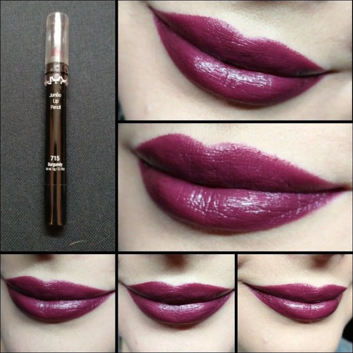 Jumbo Lip Pencil 715 by NYX Professional Makeup in Burgundy – product photo