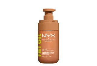 Körperöl FAT OIL BODY OIL COCONUT CUTIE, für strahlenden Glow am Körper, duftet nach Kokosnuss van NYX Professional Makeup in Wit – productfoto 3 van 5