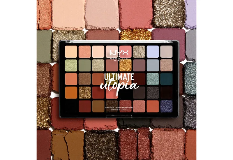 Lidschatten-Palette ULTIMATE SHADOW PALETTE, mit intensiven Farbtönen fra NYX Professional Makeup i Flerfarvet – produktbillede 4 af 5