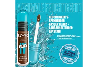 Lip I.V. Hydrating Gloss Stain Lipgloss von NYX Professional Makeup in Donkerrood, 5 ml – Produktfoto 4 von 4