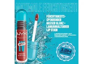 Lip I.V. Hydrating Gloss Stain Lipgloss fra NYX Professional Makeup i Donkerrood, 5 ml – produktbillede 5 af 5