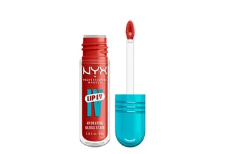 Lip I.V. Hydrating Gloss Stain Lipgloss fra NYX Professional Makeup i Donkerrood, 5 ml – produktbillede 3 af 5