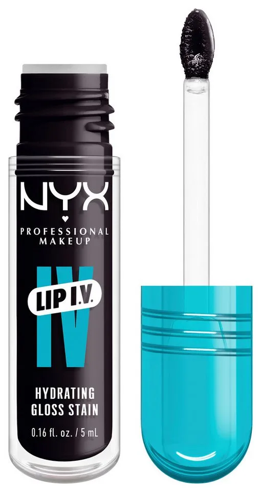 Lip I.V. Hydrating Gloss Stain Lipgloss von NYX Professional Makeup in Schwarz, 5 ml – Produktfoto 3 von 5