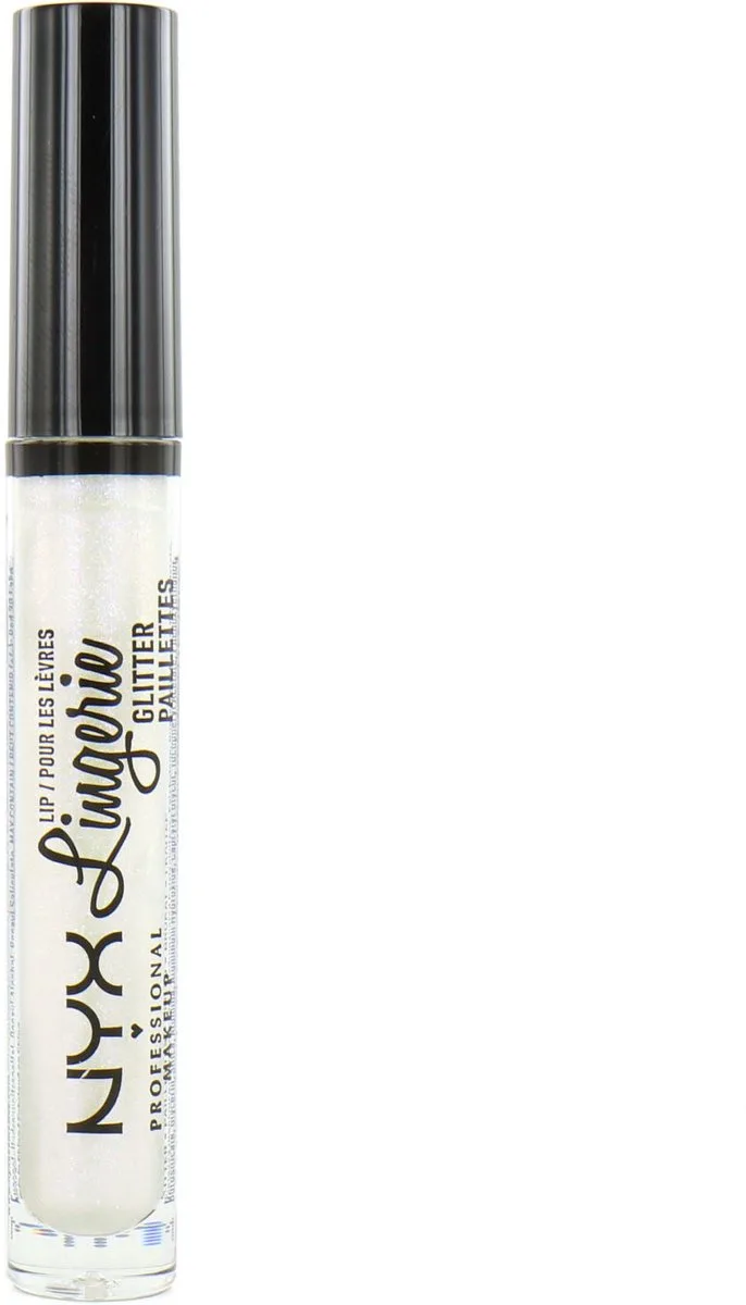 Lip Lingerie Glitter Liquid Lipstick - Clear by NYX Professional Makeup in Silver, Transparent – product photo