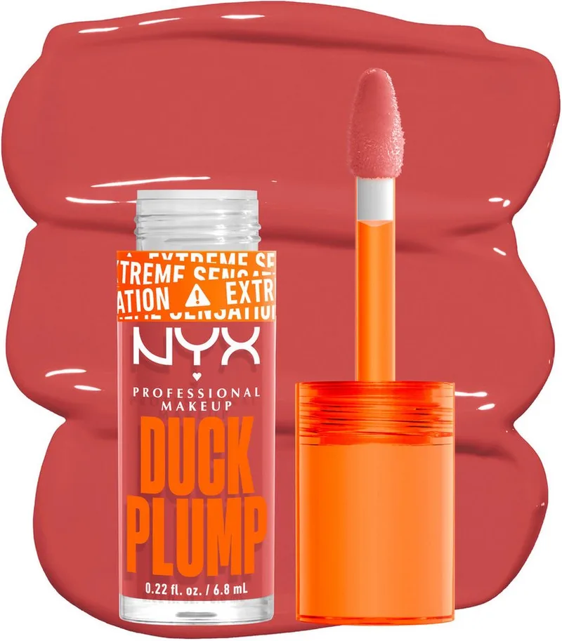 Lipgloss DUCK PLUMP LIP LACQUER, sofortiger Schmollmund-Effekt dank Kollagenpeptiden de NYX Professional Makeup en Beige – photo du produit 2 sur 5
