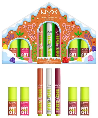 Lipgloss HOLIDAY 2025 FAT GINGERBREAD HOUSE KIT von NYX Professional Makeup in Mehrfarbig – Produktfoto 1 von 5