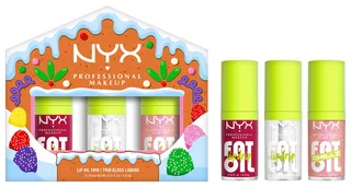 Lipgloss HOLIDAY 2025 FAT OIL TRIO KIT, mit 3 Fat Oil Lip Drip Lipgloss de NYX Professional Makeup en Multicolore – photo du produit 1 sur 5