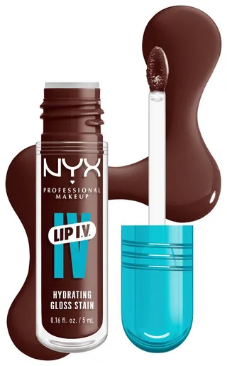 Lipgloss LIP IV GLOSS SERUM, gibt den Lippen einen unwiderstehlichen Wet-Look de NYX Professional Makeup en Marron – photo du produit 2 sur 5