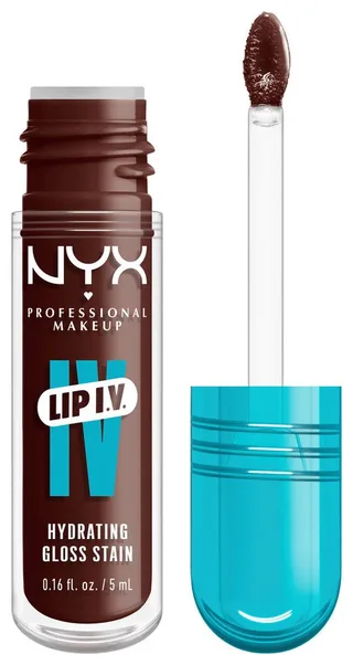 Lipgloss LIP IV GLOSS SERUM, gibt den Lippen einen unwiderstehlichen Wet-Look de NYX Professional Makeup en Marron – photo du produit 3 sur 5