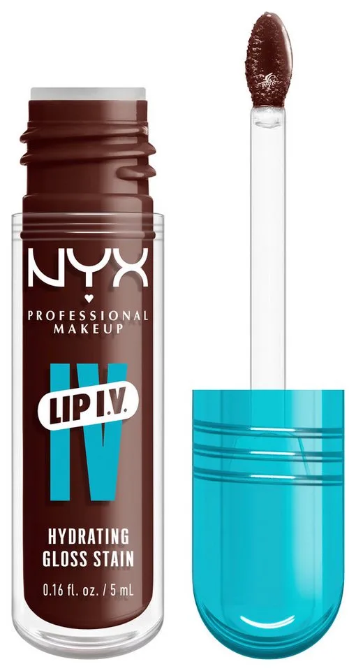 Lipgloss LIP IV GLOSS SERUM, gibt den Lippen einen unwiderstehlichen Wet-Look de NYX Professional Makeup en Marron – photo du produit 3 sur 5