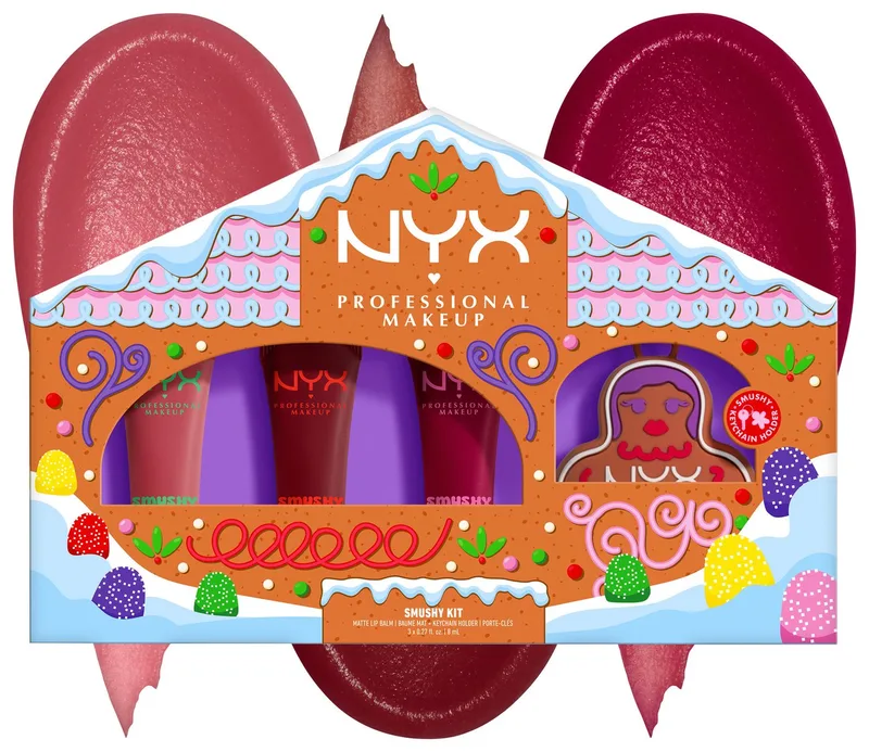 Lippenbalsam HOLIDAY 2025 SMUSHY KIT, mit 3 Lip Balms und 1 Smushy-Halter de NYX Professional Makeup en Multicolore – photo du produit 5 sur 5