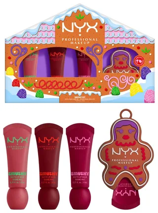 Lippenbalsam HOLIDAY 2025 SMUSHY KIT, mit 3 Lip Balms und 1 Smushy-Halter de NYX Professional Makeup en Multicolore – photo du produit 1 sur 5