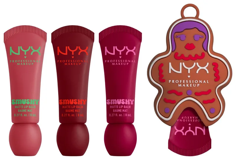Lippenbalsam HOLIDAY 2025 SMUSHY KIT, mit 3 Lip Balms und 1 Smushy-Halter de NYX Professional Makeup en Multicolore – photo du produit 2 sur 5