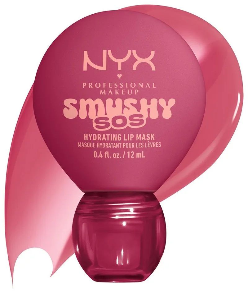Lippenpflegemittel SMUSHY SOS GLOSSSY LIP BALM, pflege, getönte Farbe und professioneller Shine, alles in einem von NYX Professional Makeup in Rosa – Produktfoto 4 von 5