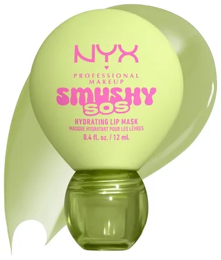 Lippenpflegemittel SMUSHY SOS GLOSSSY LIP BALM, pflege, getönte Farbe und professioneller Shine, alles in einem de NYX Professional Makeup en Vert – photo du produit 4 sur 5